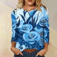 thumbnail image 2 of Njagoc3 Long Sleeve Tees for Women Vintage Printed Loose Pullover Tops Casual Crew Neck T Shirts Fall Fashion Outfits, 2 of 6