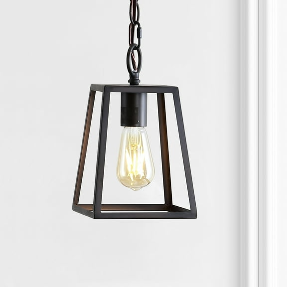 JONATHAN Y Ira 6.25" Metal LED Pendant, Oil Rubbed Bronze
