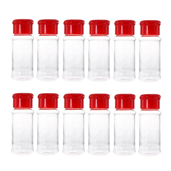 OFFIGAM 24-Pack Empty Spice Jars Set with Space-Saving Design, Portable and Ideal for Kitchen, Dining Table, and Cooking Use