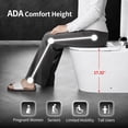 thumbnail image 2 of Tankless Elongated ADA Bidet Toilet 1.6 GPF in White with Auto Open/Close, Auto/Kick Flush, Heated Seat and Foam Shield, 2 of 15