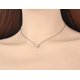 thumbnail image 5 of Collares con colgante de letra de amor YONGSHENG de acero inoxidable de titanio con Cadena de cristal Cz para Mujer N20094, 5 of 5