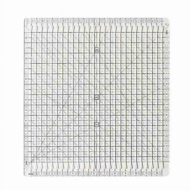 Suministros de Costura Plantilla de Regla de Costura Manualidades de Bricolaje Regla de Camisetas de 12 Pulgadas Regla de Corte de Colcha 5 en 1 para Patchwork