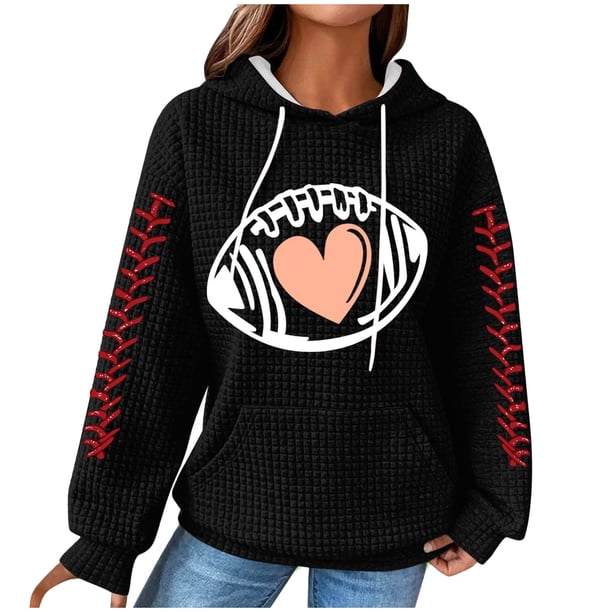 Camisas de Manga Larga Casual de las Mujeres Impresión No Estructurada Bolsillo Sudadera con Capucha para la Moda de Verano de Primavera