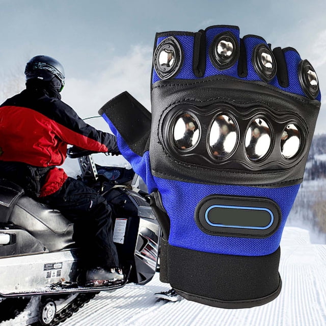 COM1950s Motorcycle Gloves with Touchscreen,Protective Riding Gloves with Alloy Guards and Breathable Mesh,for Street Bike and Commuting