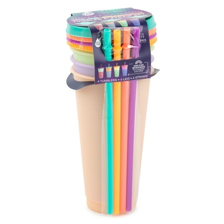 TAL Color Changing Plastic Tumbler Cups 24 fl oz, Multi Color - Walmart