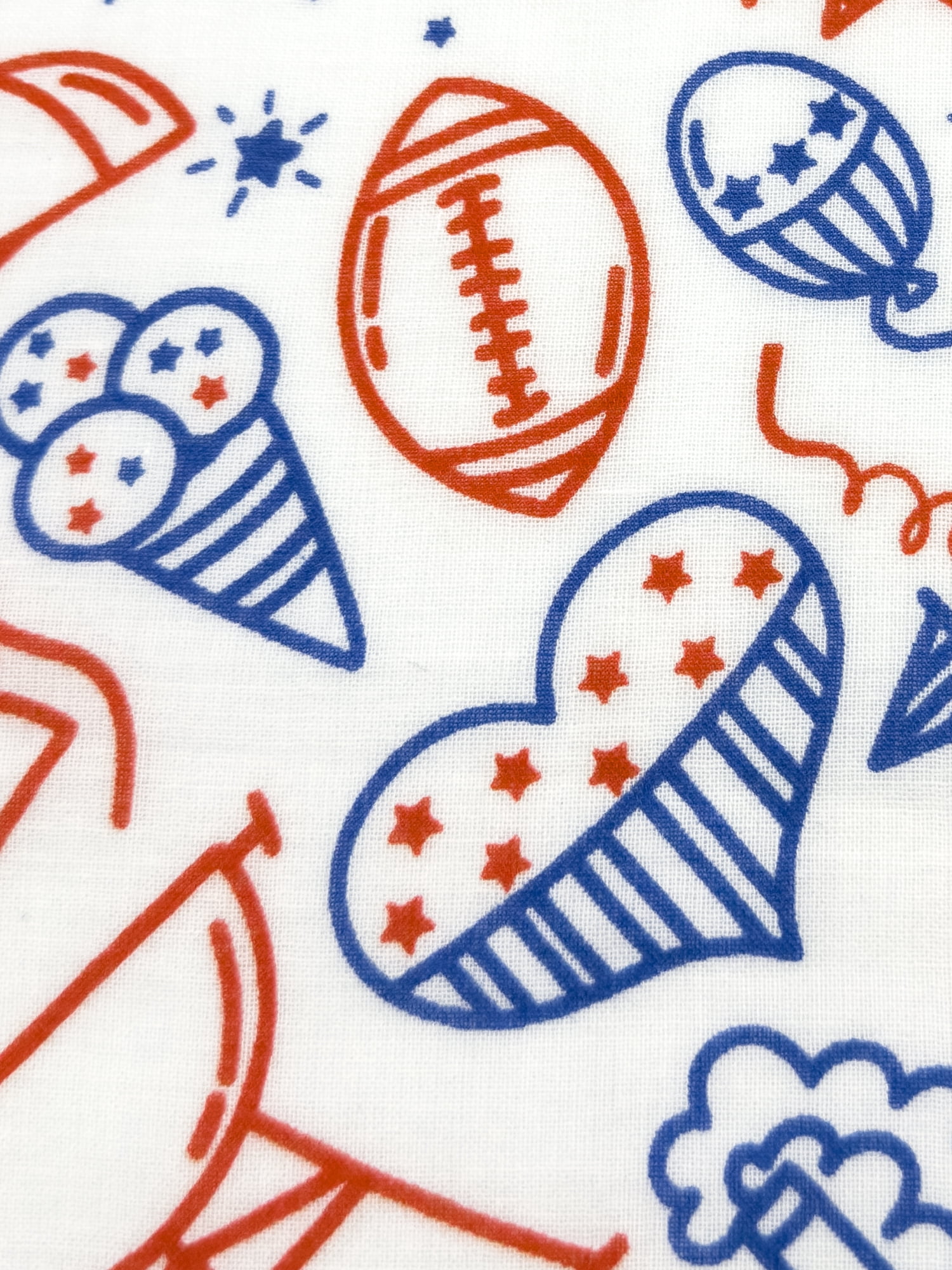 Fourth of July Women’s Party Time Bandana from Way to Celebrate, One Size, White/Multi