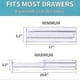 thumbnail image 2 of Adjustable Drawer Organizers, 8-Pack Clear Plastic Dividers for Storage, 2 of 5