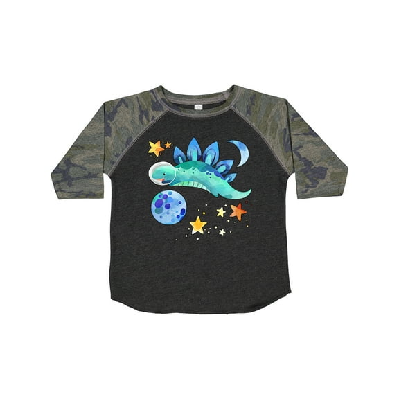 Inktastic Stegosaurus Space Dinosaur with Stars and Planet Boys or Girls Toddler T-Shirt