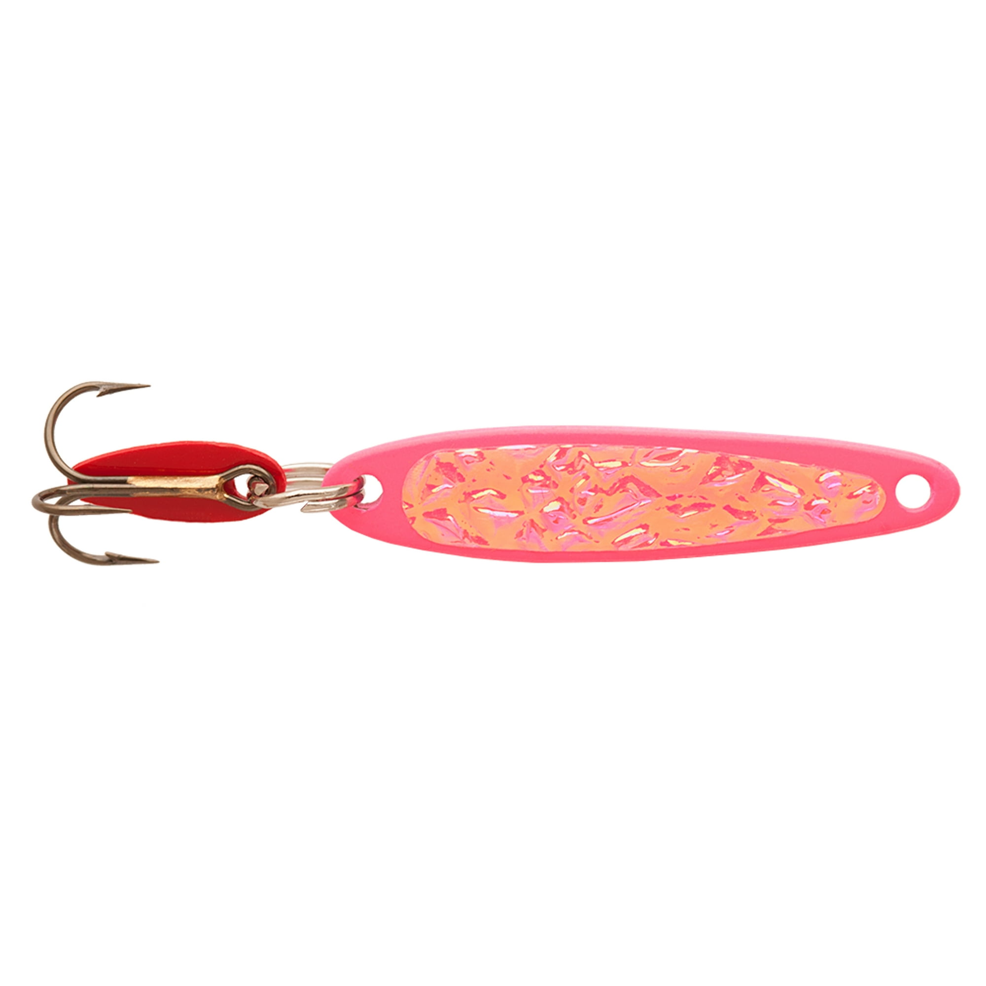 Bay de Noc Lure Co. Swedish Pimples - Crushed Ice Transparent Size: 6 1/2 oz.; Color: Painted Pink PI