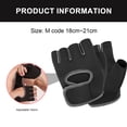 thumbnail image 2 of 1 par de guantes de fitness para hombres y mujeres, equipo deportivo, ejercicio con mancuernas, levantamiento de guantes de medio dedo, entrenamiento, 2 of 5