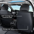 thumbnail image 3 of 2013 for Subaru Tribeca Car Seat Cover, Blue Car Seat Covers, Waterproof PU Leather 5 Piece Full Set Easy to Clean and Install Protect and Upgrade Seats, Only 5-Passenger, Pet Car Seat Covers, 3 of 8