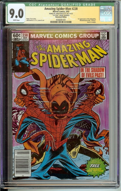 Amazing Spider-Man #238 Signed John Romita JR CGC 9.0