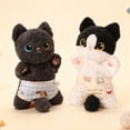 thumbnail image 3 of Super Cute Funny Big Eyes Cat Plush Toys Stuffed Animals Pendant, 7.87'' Kitty Wearing Pants Soft Toys Keychain, Plushies Key Chain Ring Bag Pendant for Gift, 3 of 17