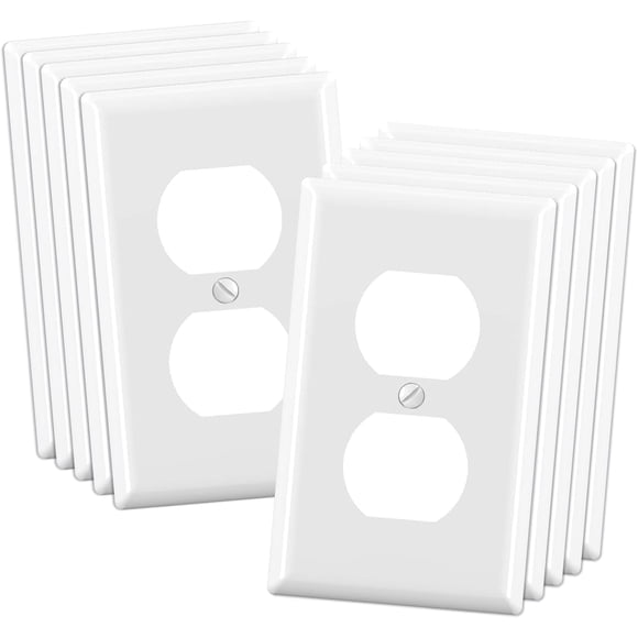 Placas de pared de 1 elemento con receptáculo dúplex ELEGRP Outlet Covers