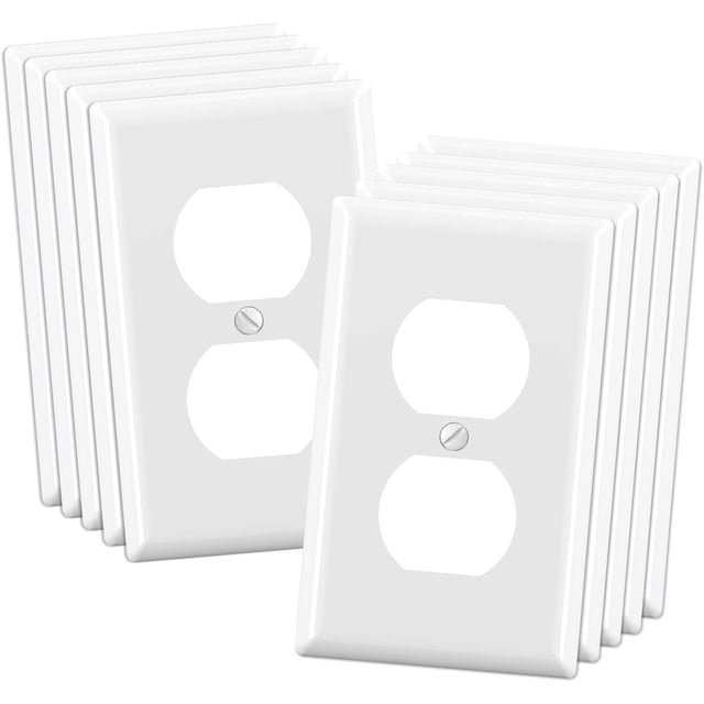 Placas de pared de 1 elemento con receptáculo dúplex ELEGRP Outlet Covers
