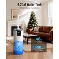 thumbnail image 3 of Lacidoll Whole House Humidifier for home, 16L/4.2Gal, 1500 sq.ft., Ultrasonic Cool Mist Humidifier for Room, White, 3 of 8