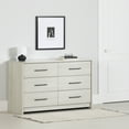 thumbnail image 1 of South Shore Londen 6-Drawer Dresser for Adult, in Winter Oak, 1 of 12