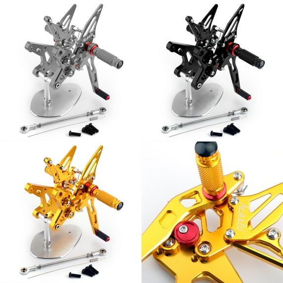 Motor Genic Rearsets Rear Sets Footpegs Footrest For Kawasaki ZX-R 400 Ninja 2018-2019