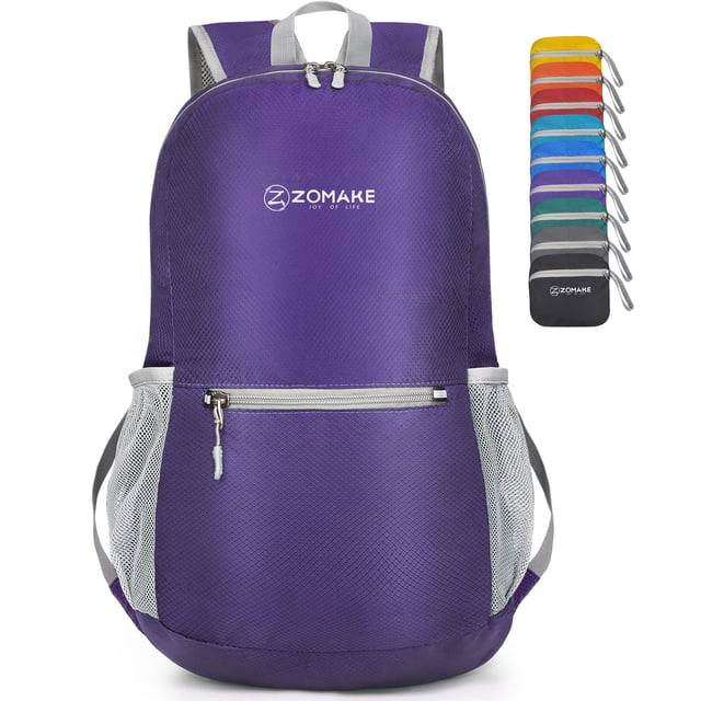 Mochila de senderismo ZOMAKE ultraligera, resistente al agua, 20 L