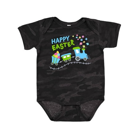 

Inktastic Happy Easter Train Boys or Girls Baby Bodysuit