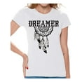 thumbnail image 1 of Awkward Styles Retro Dreamcatcher T-Shirt Dreamer T Shirts for Women, 1 of 4