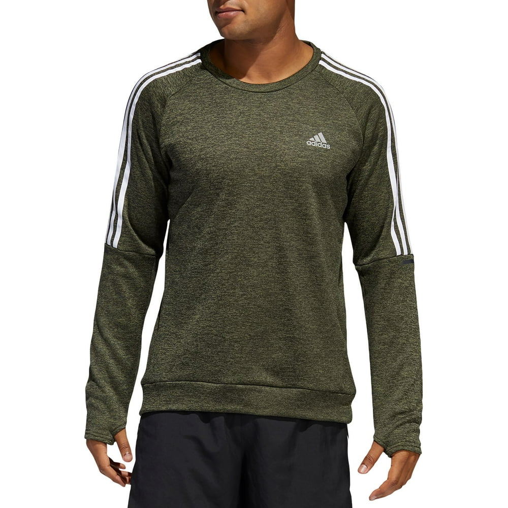 Adidas adidas Men's Own The Run 3Stripes Crew Sweatshirt Walmart
