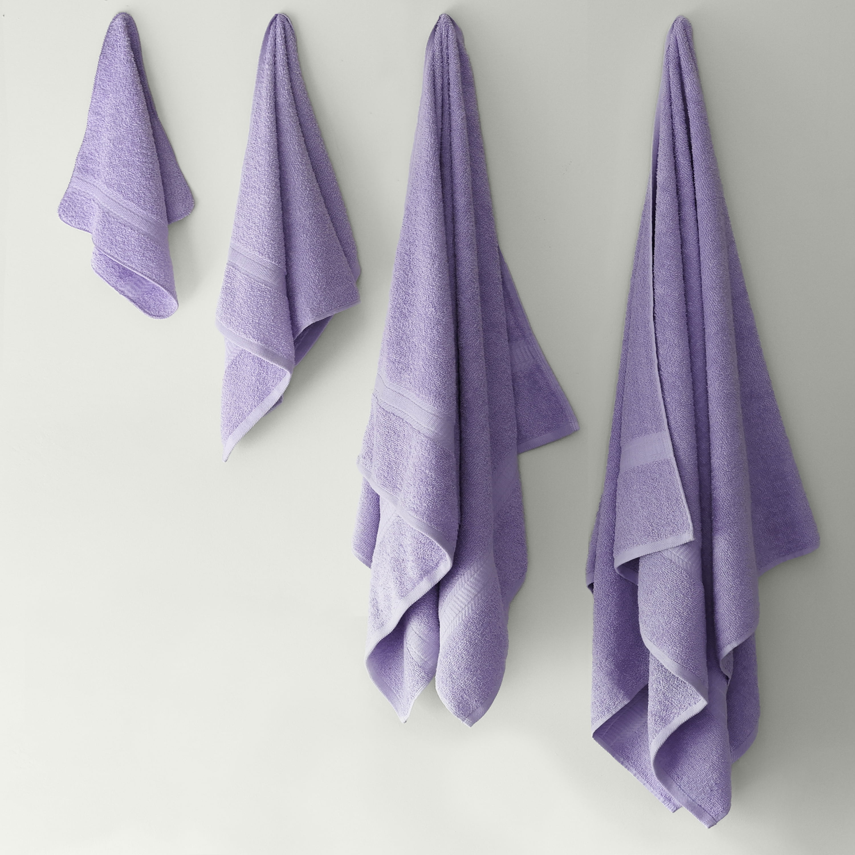 Serviette à main unie Mainstays Basics 100% coton 16x26