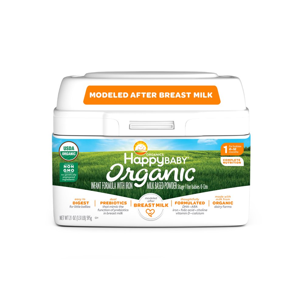 Happy Baby Organics Organic Stage 1 Milk Based Powder with Iron Infant