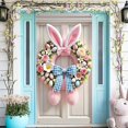thumbnail image 2 of YWIYIUD 1PC Easter Rabbit Door Banner 71x35 Inch Easter Rabbit Door Cover Egg Rabbit Easter Door Banner Accessory Hanging Banner Sign Decoration for Happy Easter Party Decorations, 2 of 8