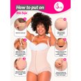 thumbnail image 4 of Salome 0413 Fajas Colombianas Reductoras Tummy Control Body Shaper for Women Beige XS, 4 of 5