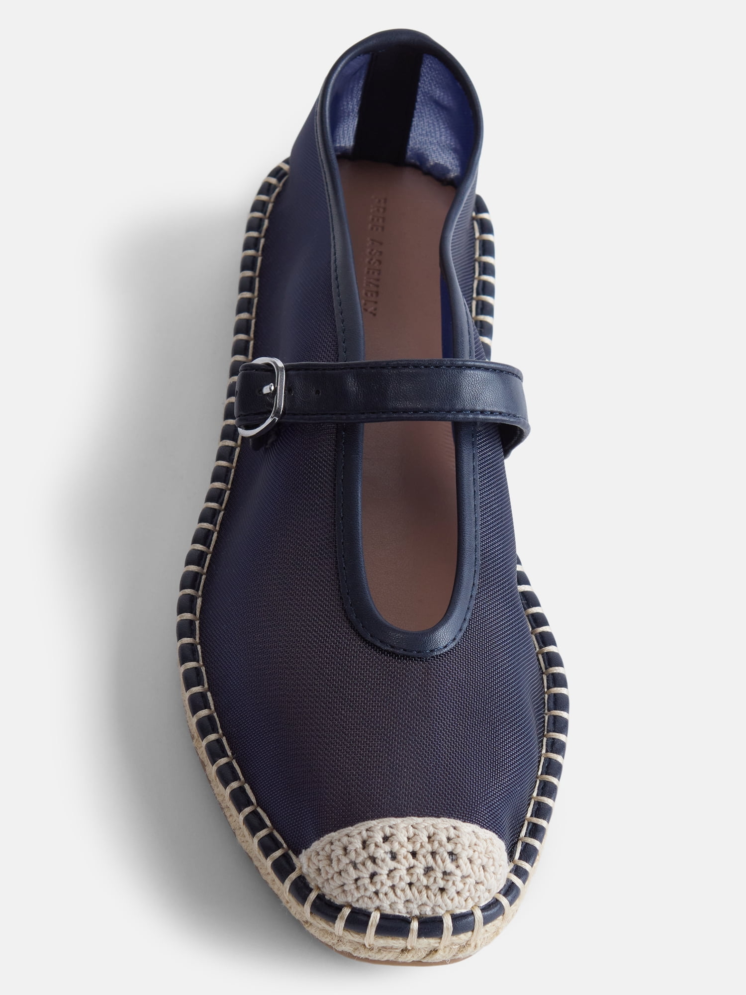 Free Assembly Women's Mesh Mary Jane Espadrilles