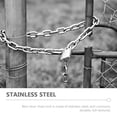 thumbnail image 3 of HLONK Stainless Steel Chain Lock Convenient Horse Gate Lock Household Door Lock Barn Supply, 3 of 6