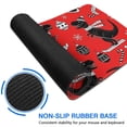 thumbnail image 6 of Long Mouse Pads for Desk,Red Cartoon Dinosaurs Skiing Pattern Desk Mats on Top Of Desks, Desk Mouse Pad Extra Large with 3mm Non-Slip Base and Stitched Edge for Gaming,Office,Work,Home 31.5"x11.8", 6 of 6