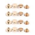 thumbnail image 1 of 10 Juegos de Tornillos de Botón de Latón Macizo para Clavos para Cinturón de Remache de Cuero DIY con 3 Tamaños Fácil de Usar y Limpiar Dorado ANGGREK Otros, 1 of 8