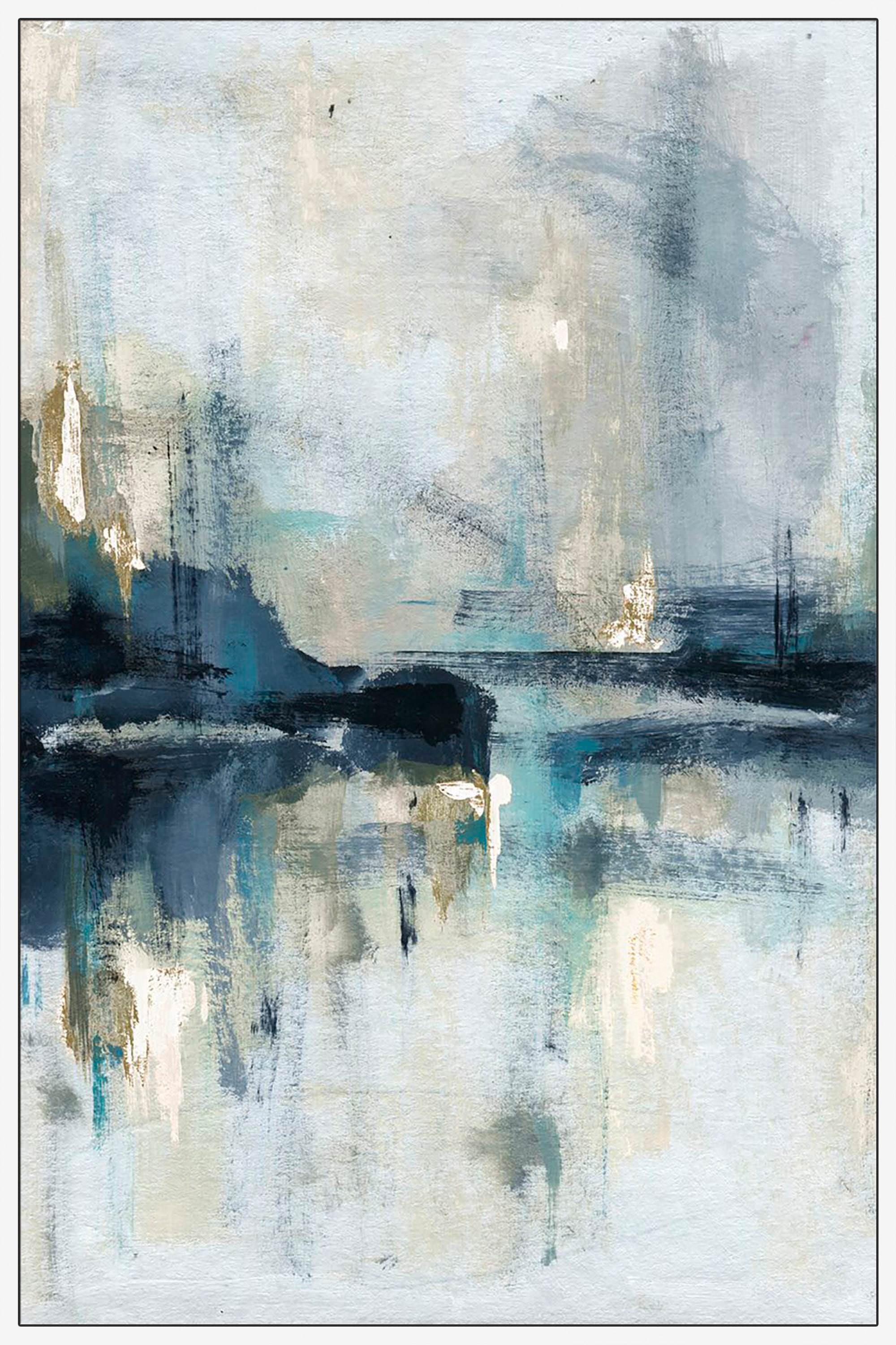 Senne Flueve II Floater Framed Painting Print on Canvas