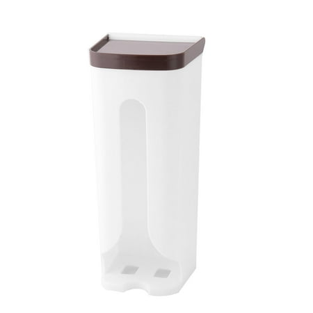 Home Kitchen Plastic Suction Cup Wall Hanging Garbage Bag Storage Home Kitchen Plastic Suction Cup Wall Hanging Garbage Bag Storage Holder White