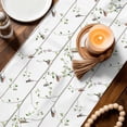 thumbnail image 3 of Sparrow Table Runner - 108 Inch Long Spring Birds on The Branches Vintage Country Cotton and Linen Blended Dress Scarves Farmhouse Table Runner for Kitchen Dining, Coffee Table, 13" x 108", 3 of 8