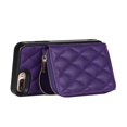 thumbnail image 3 of Allytech Case for iPhone 8 Plus/7 Plus,Vintage Magnetic Leather Detachable Card Slots Wallet Bag Case Kicstand Cover with Hand/Shoulder Strap For iPhone 8 Plus/7 Plus,Purple, 3 of 6
