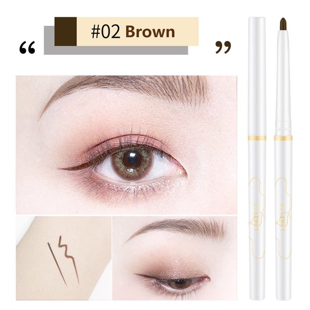 Lápiz de Gel delineador de ojos ultrafino marrón resistente al agua delineador de ojos suave de secado rápido lápiz de pestañas inferiores de larga duración cosméticos de maquillaje coreanos
