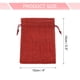 thumbnail image 2 of Bolsas de Yute Uxcell con Cordón, Sacos de Favor, Bolsas de Joyería para Regalos, Burdeos, 2 of 7