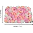 thumbnail image 6 of Miumaeov 4Pcs Artificial Flowers Wall Champagne and Pink Romantic Flower Wall for Background Decoration Silk Hydrangea Roses Hanging Wall Silk Flower Panels Wedding Photography Venue Main Road Decor, 6 of 7