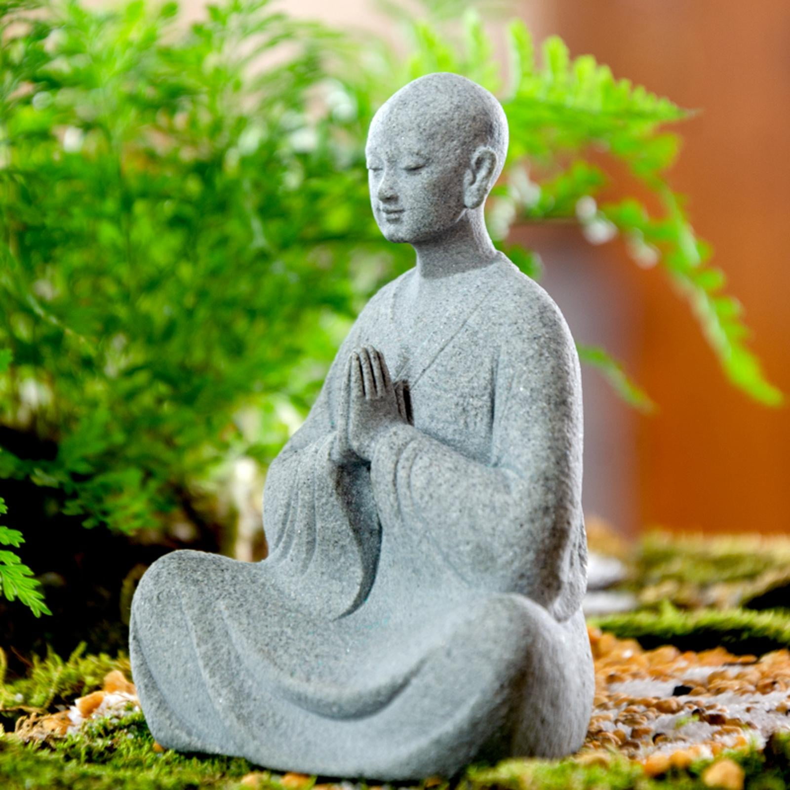 Resin Aquarium Buddha Statue Figurine Ornament Unique Scenery Fine