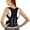 black, variant on Posture Corrector Back Brace - Adjustable Lumbar Support Belt for Men & Women, Breathable Neoprene with 4 ABS Rods for Spinal Alignment & Pain Relief