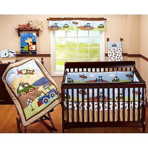 garanimals 4 piece crib bedding set travel time walmart com travel crib sheet