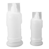 LITINKIMI Candles Molds Diy Crystal Epoxy Mold Candle Shape Design White Silicone 1Pcs