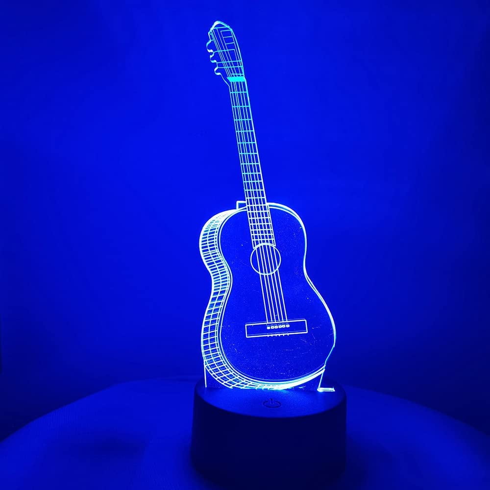 3d led guitar lamp