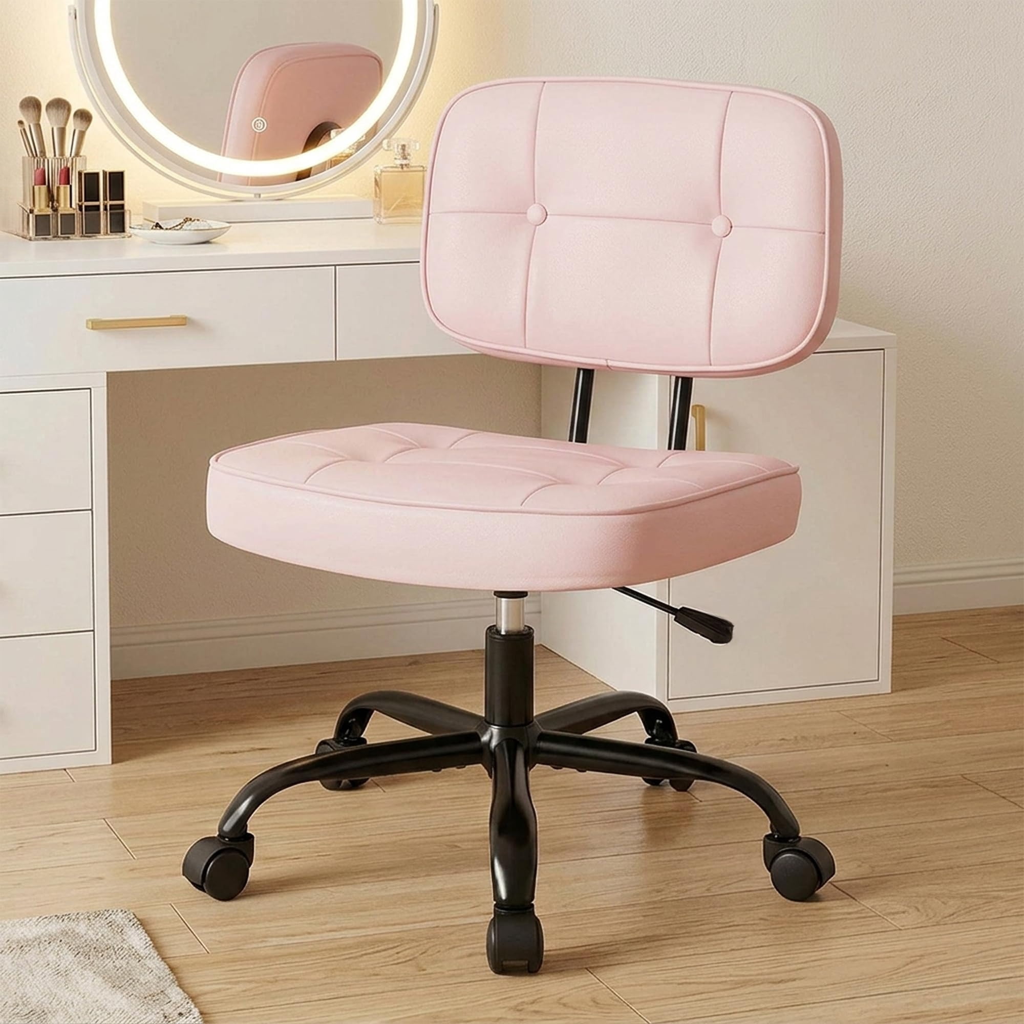 armless office desk chair small product