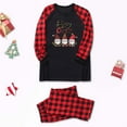 thumbnail image 2 of Odeerbi Christmas Pajamas for Family Plaid Holiday Long Sleeve Family Christmas Pajamas Matching Sets Dad Fashion Plaid Print Blouse Tops Pants Sleepwear Xmas Family Matching PJs Set Red, 2 of 6