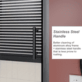 thumbnail image 3 of Goodyo Sliding Tub Door  60 in W x 62 in H, Bathtub Tempered Glass Panels, Matte Black Sturdy Aluminum Frame, 3 of 7