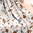 thumbnail image 2 of Fall Mushrooms Leaves Pattern Blanket,Comfortable Soft Lamb Wool Throw Blanket,All Season,Warm Lightweight Blankets for Sofa Bed Couch Living Room Chair,50"x60", 2 of 4